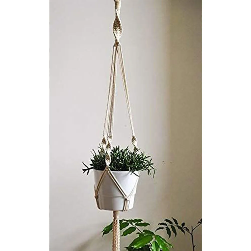 Handwoven Bohemian Plant Hanger Without Pot