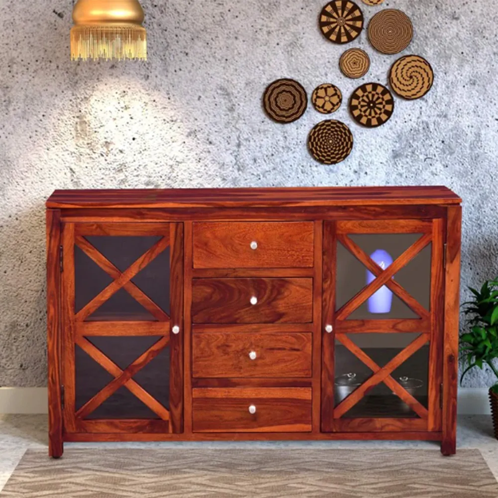 High Utility Designer Handcrafted Sheesham Wooden Chest Of Drawers