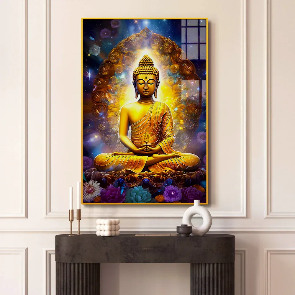 Infinite Serenity Buddha Acrylic Wall Painting Regular