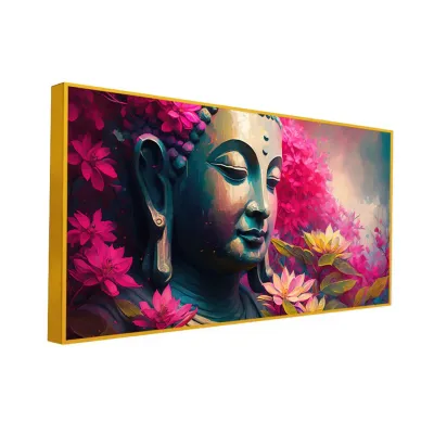 Inner Peace Through Art Lord Buddha Canvas Paintings