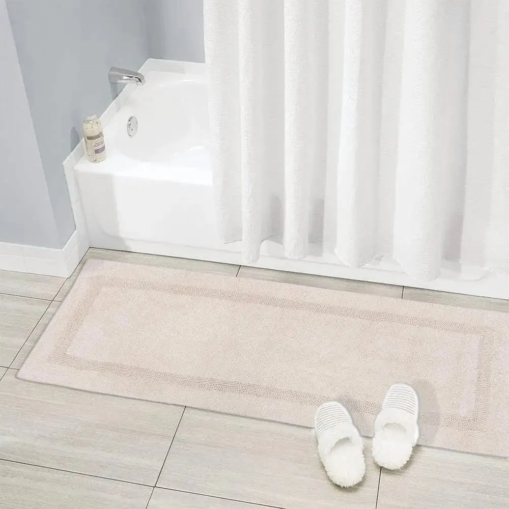 Ivory Designer Cotton Bath Runner (55x150) cm