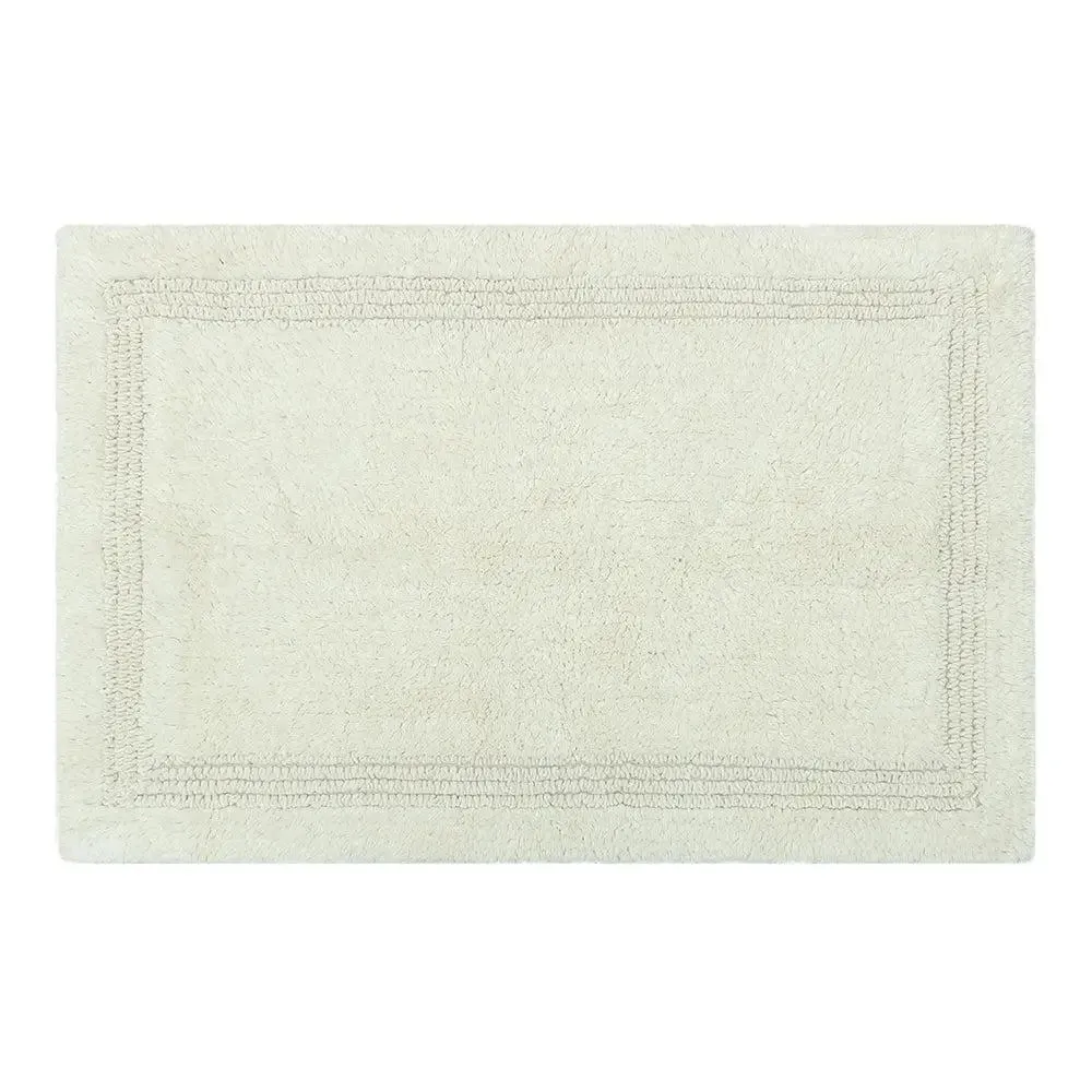 Ivory Minimalist Cotton Bathmat Set Of 2