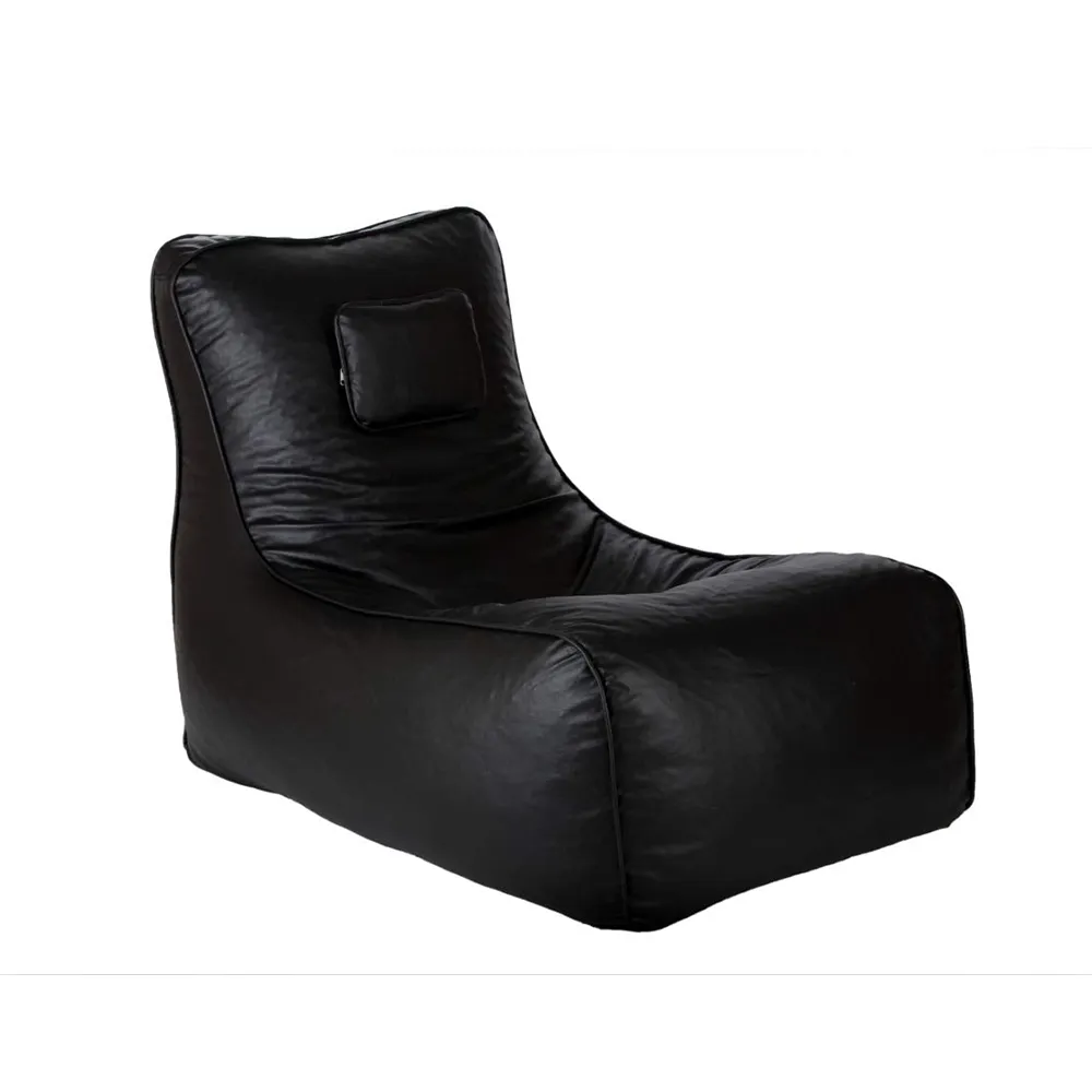 Jumbo Rich Black Lounge Bean Bag Cover