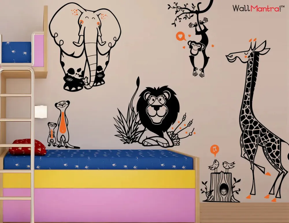 Jungle Animals Full Wall Sticker & Decal