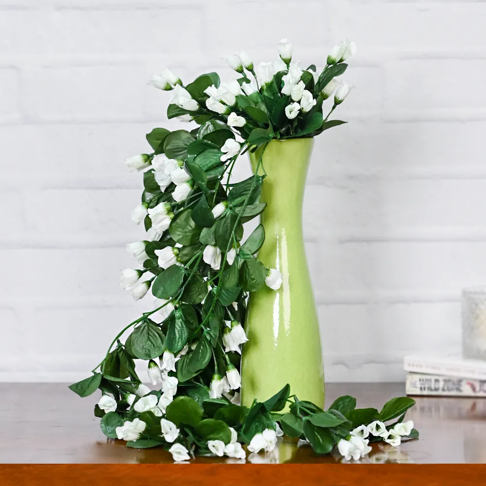 Kali White Creeper Artificial Flower Bunch