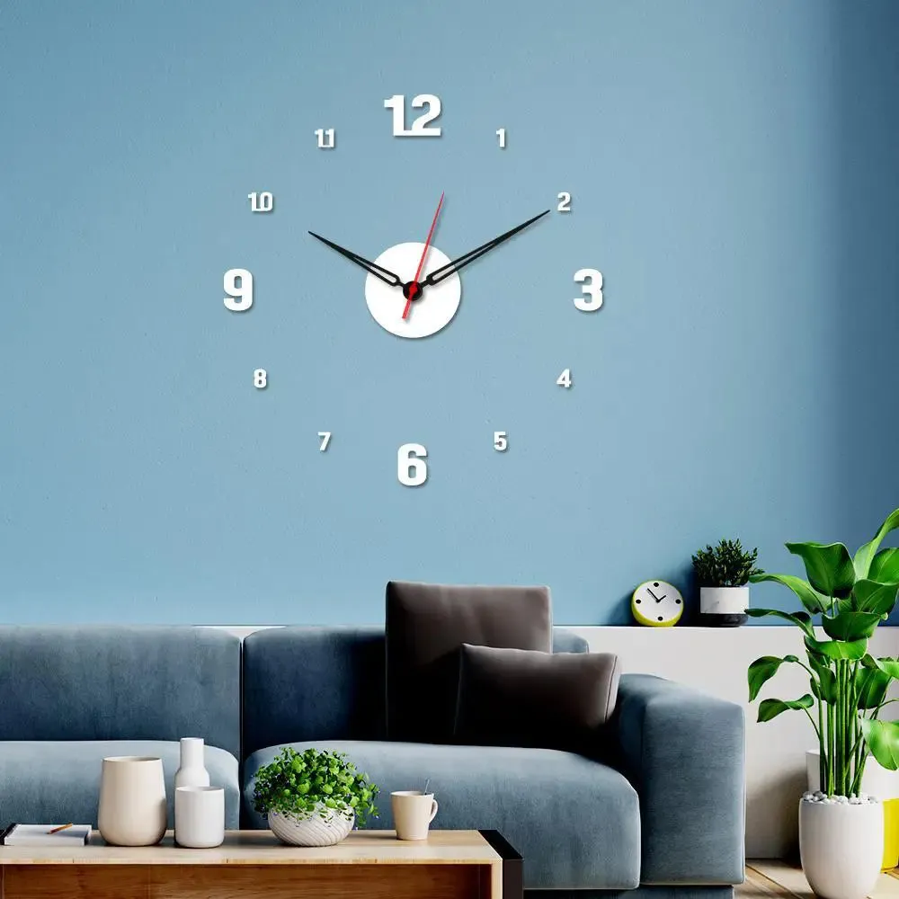 Large & Small Number Designer Big Size 3D Infinity Wall Clock (Size: 24 inch X 24 inch)