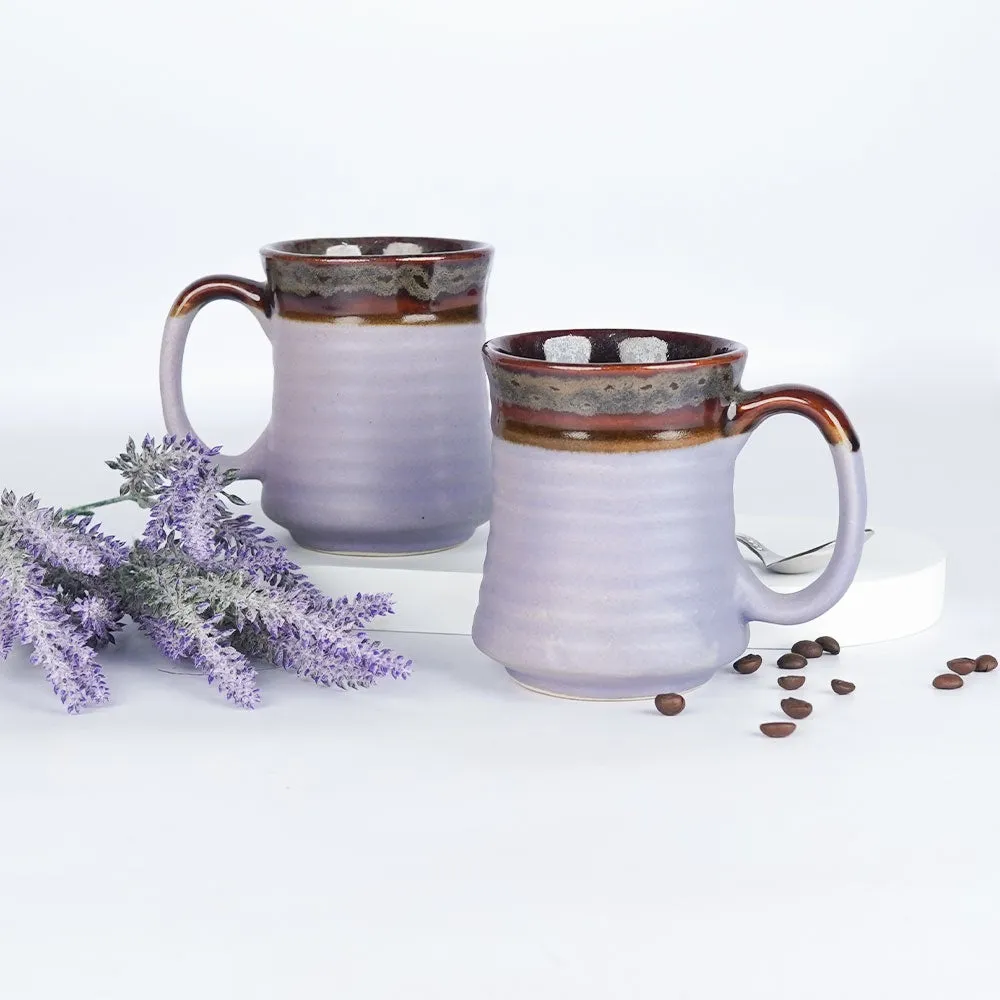 Lavender Suffused Ceramic Mugs