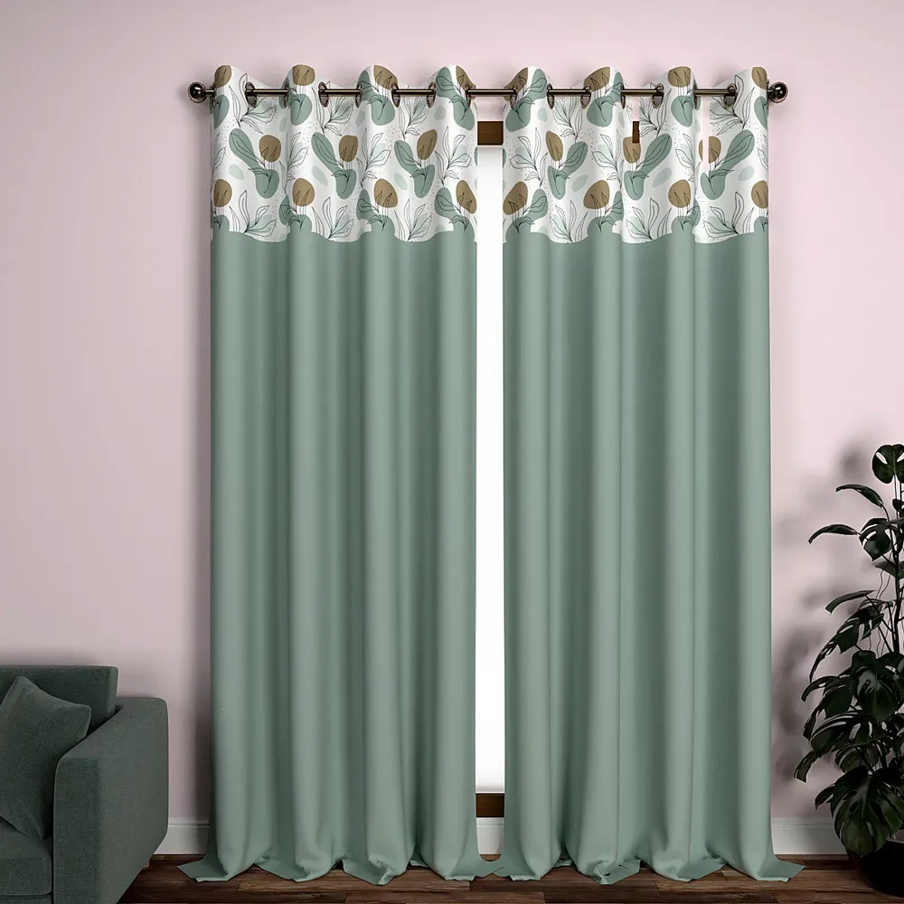 Leafy Shower Semi-Designer Door Curtain