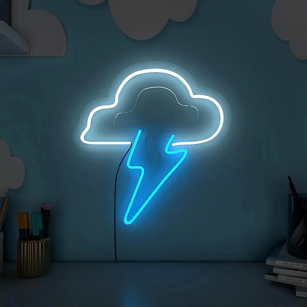 Lightening Cloud LED Neon Light (Available in multiple colors)