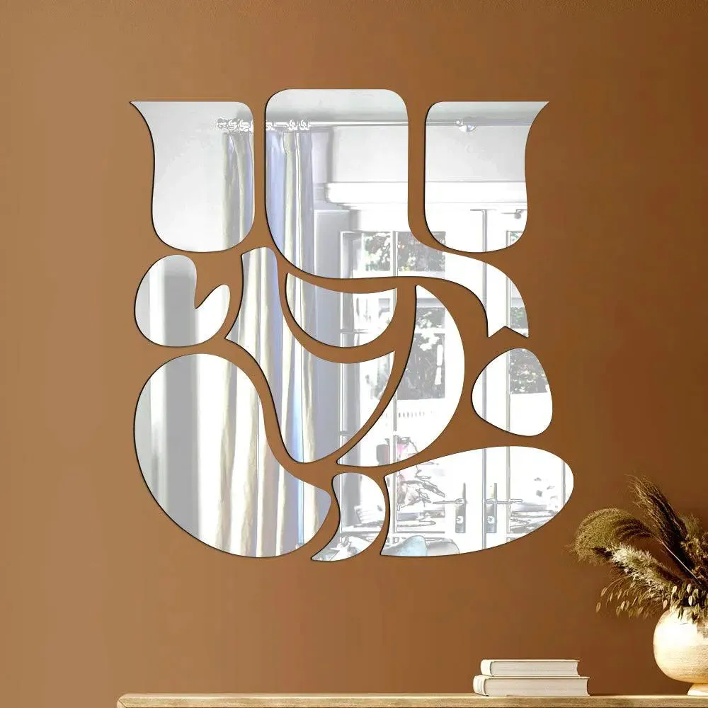 Lord Ganesha 3D Acrylic Mirror Wall Stickers