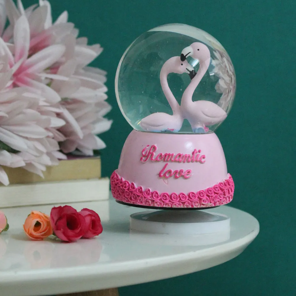 Lovable Couple Rotating Snow Globe with Music - Perfect Valentine's Gift