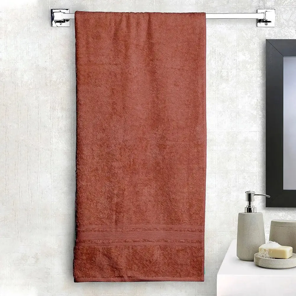 Lushomes Brown Super Soft and Fluffy Turkish Bath Towel (1 piece)
