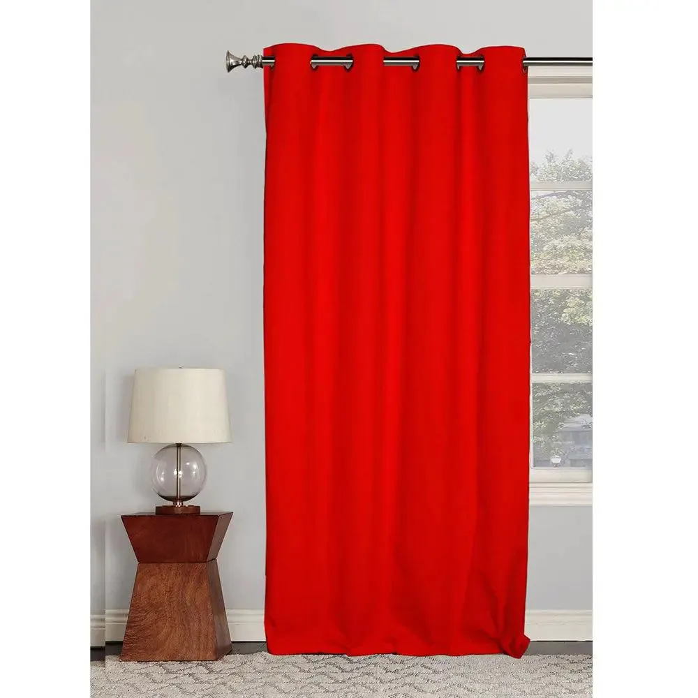 Lushomes High-Quality Cotton Curtains for Living Room/Home with 8 Eyelets for Long Door (Pack of 1)