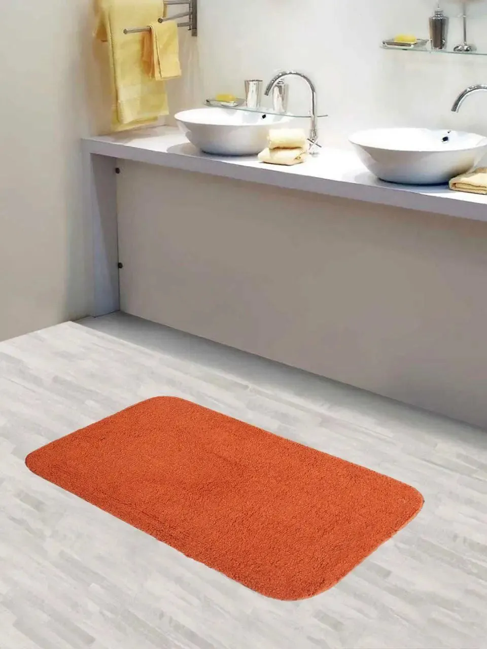 Lushomes Modern Thick Bathroom Rug (1800 GSM)