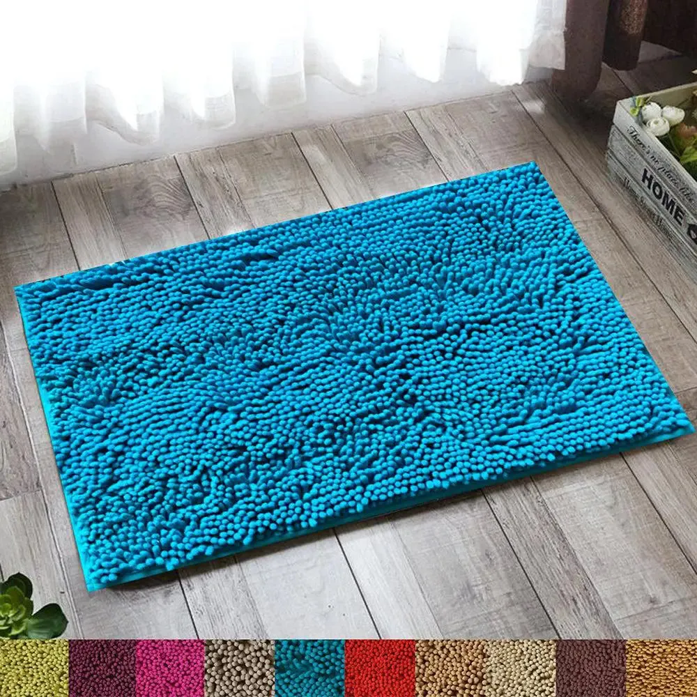 Lushomes Non-Slip Bath Mat With Synthetic Non-Slip Backing