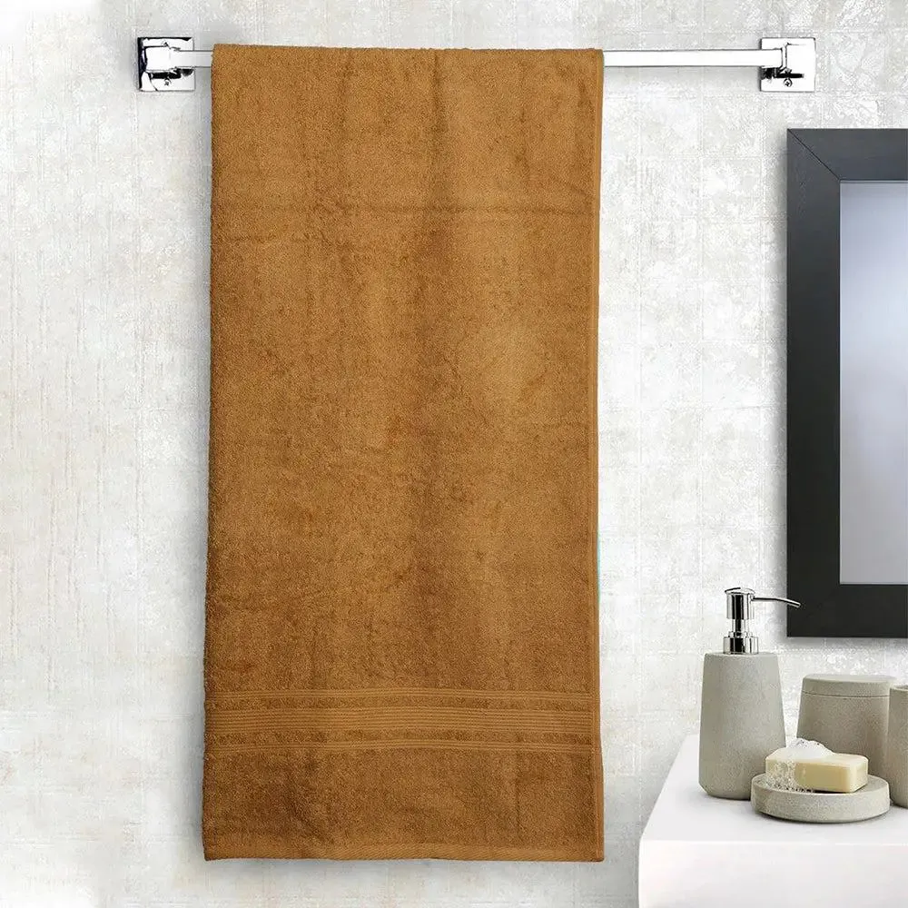 Lushomes Olive Brown Super Soft Turkish Bath Towel (1 piece)