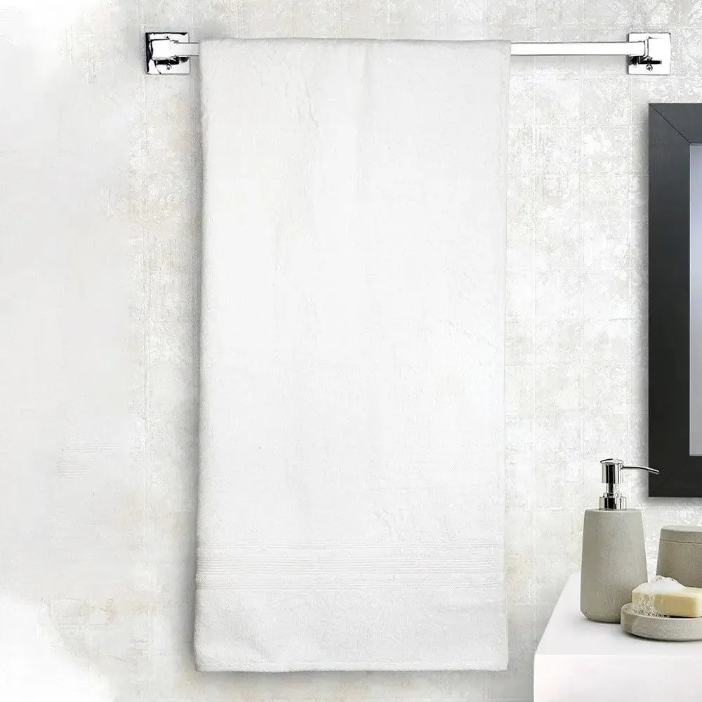 Lushomes Pearl White Fluffy Turkish Bath Towel (1 piece)