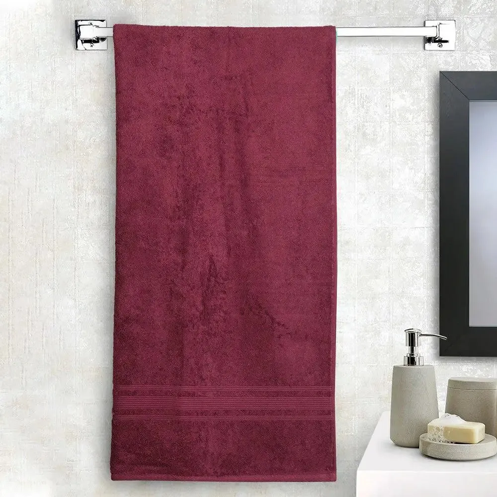 Lushomes Red Plum Super Soft and Fluffy Turkish Towel (1 piece)