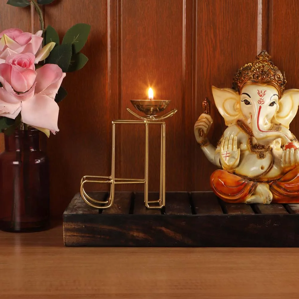 Maa Golden Crafted Diya