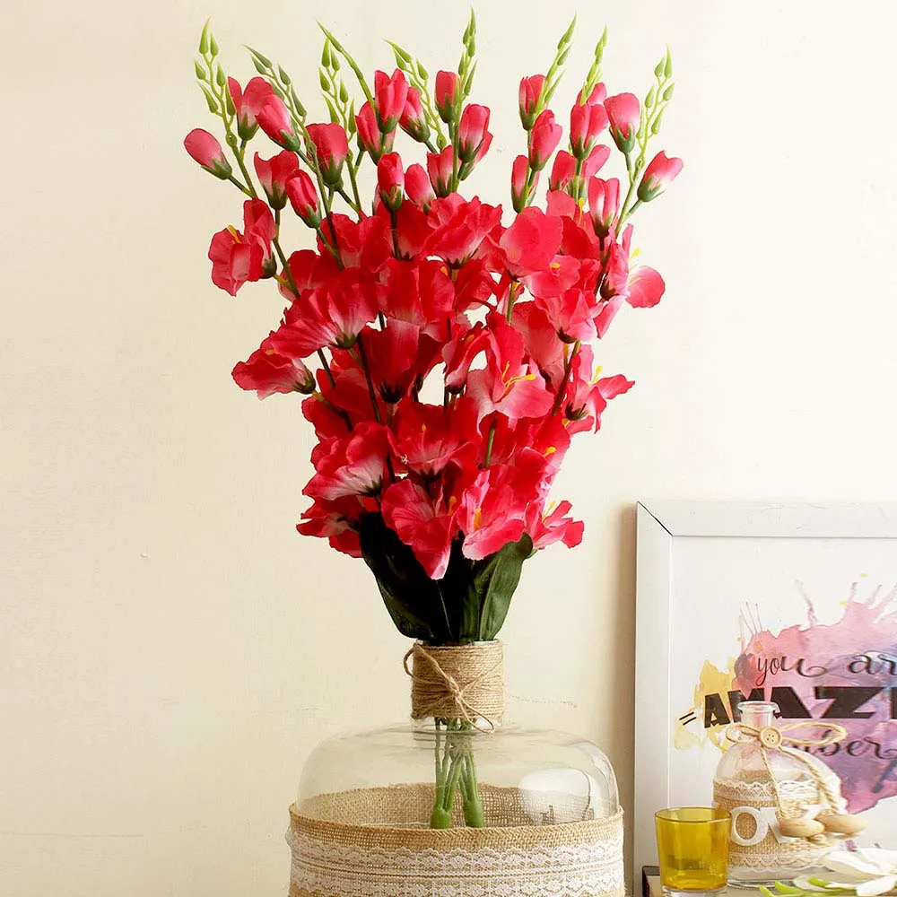 Magenta Pink Cherry Blossom Artificial Flower Bunch