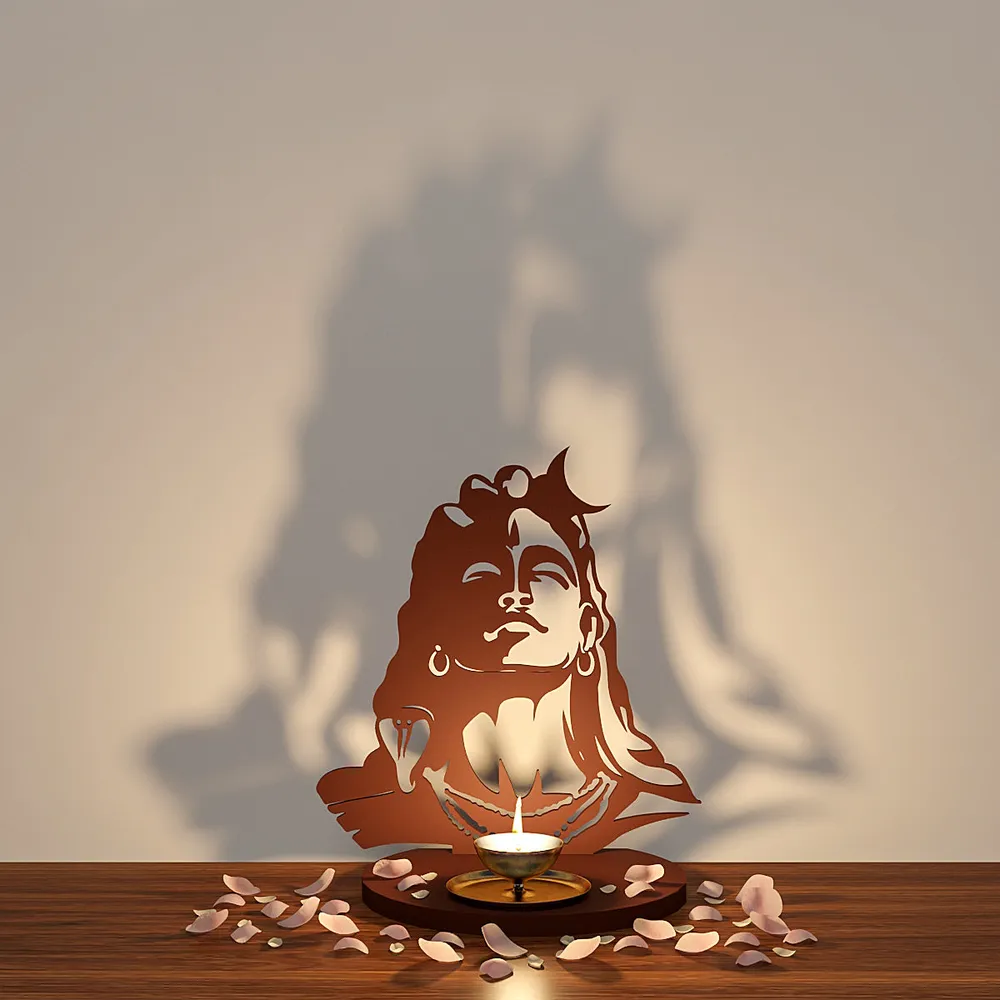 Mahadev Shadow Tea Light Holder