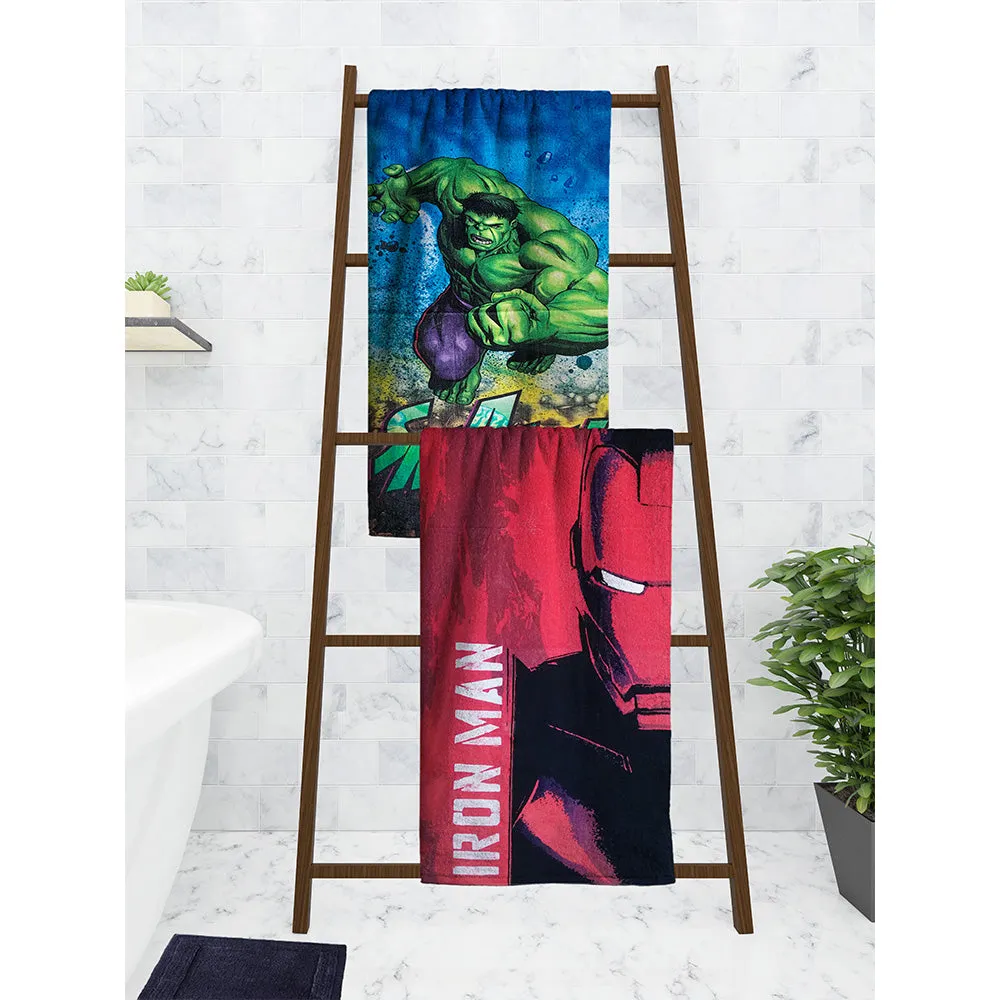 Marvel Iron Man & The Hulk Kids Bath Towels Set Of 2