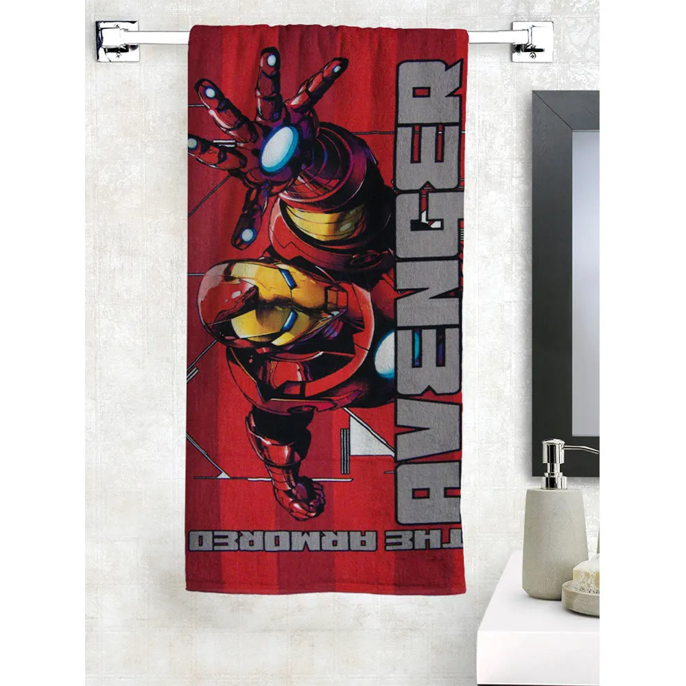 Marvel Red Avengers Kids Cotton Bath Towel