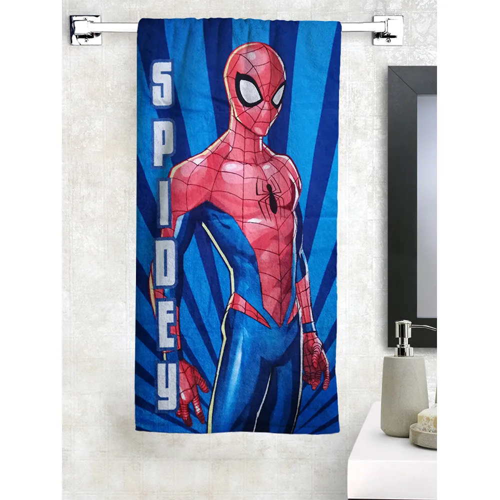 Marvel Spidey Spiderman Blue Kids Cotton Bath Towel