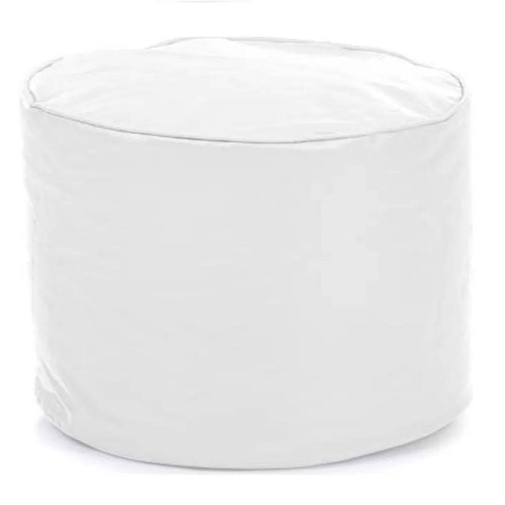 Medium Pouffe Plush White Bean Bag Cover