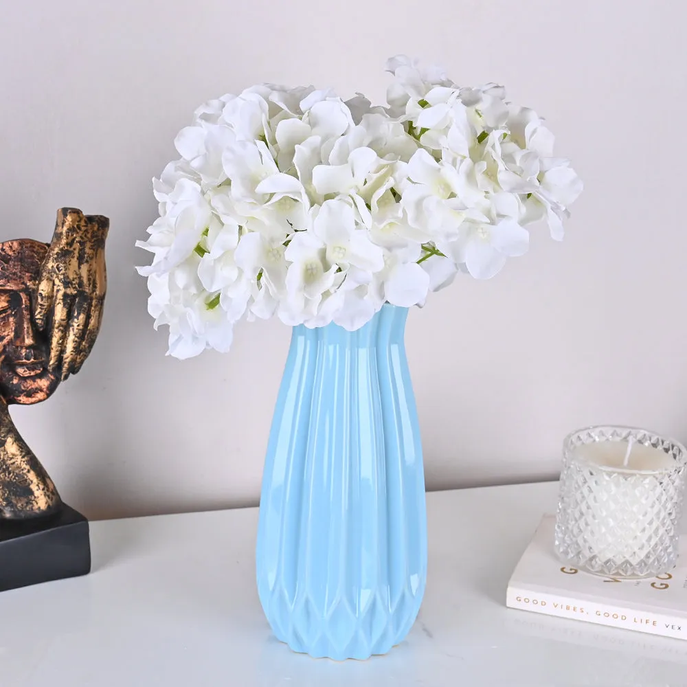 Modern Origami-inspired Premium Peach Ceramic Flower Vase