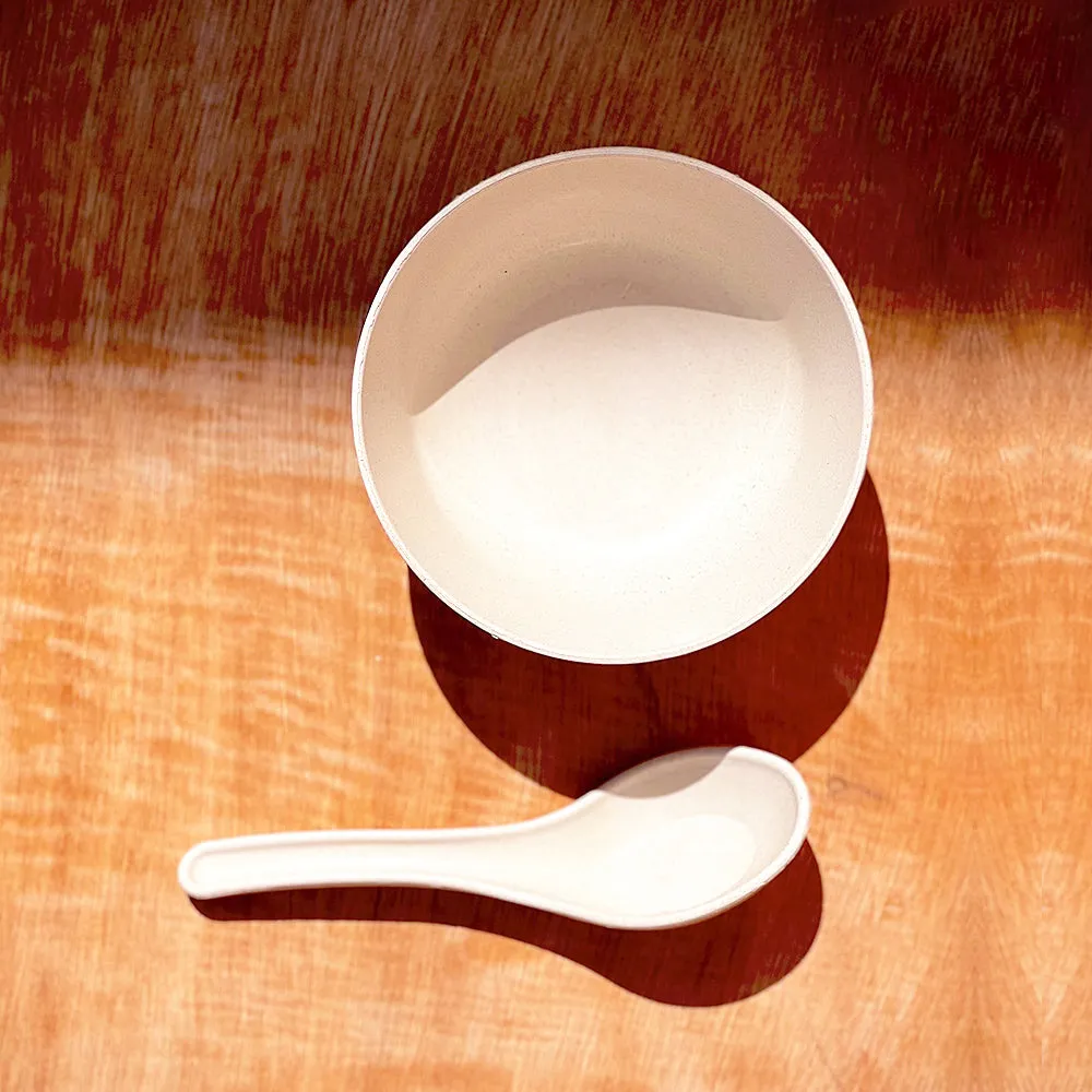 Nature's Bounty Organic Bamboo Bowls With Spoon Set Of 4