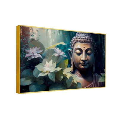 Nature’s Harmony Captured with Gautam Buddha Canvas Painting