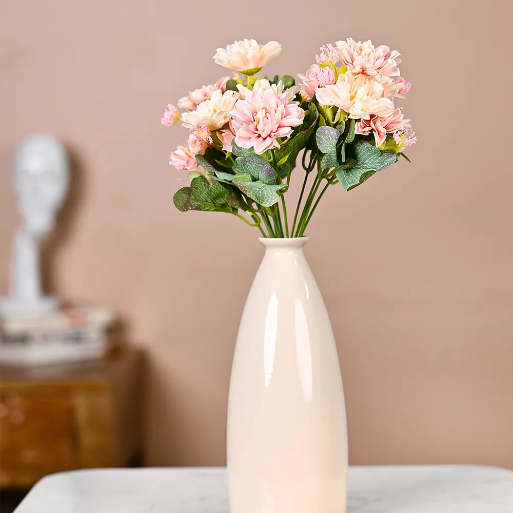 Pink Jasmine Artificial Flower Bunch Set Of 2