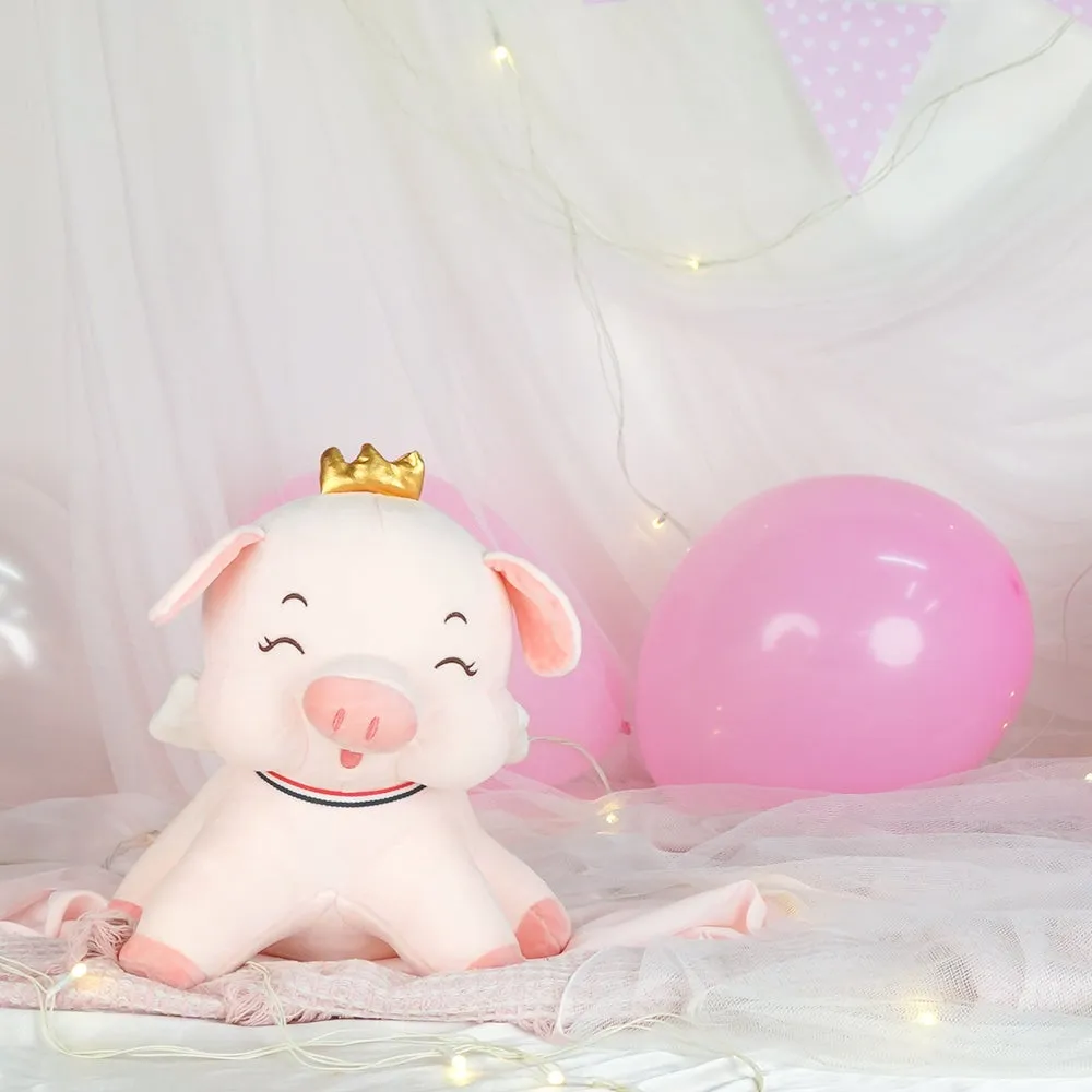 Plush Feel Happy Little Pig Soft Toy