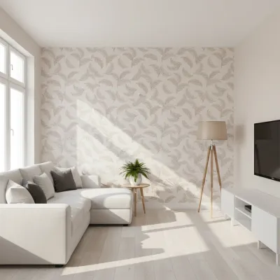 WallMantra Premium Feather Grace Contemporary Vinyl Wallpaper