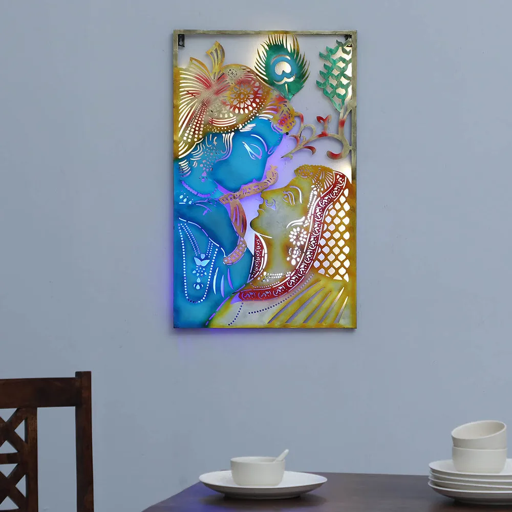 Premium Quality Radha Krishna Metal Wall Decor