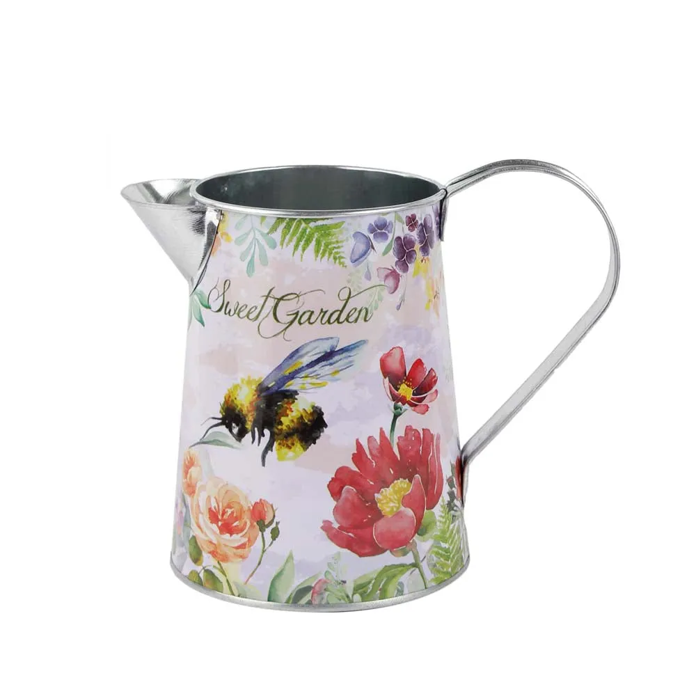 Pretty Garden Printed Flower Vase Cum Water Jug