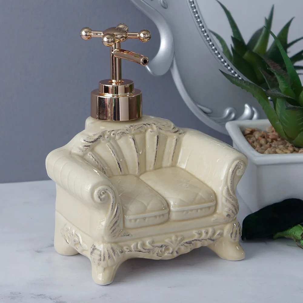 Pretty Vintage Sofa Cream Soap Dispenser