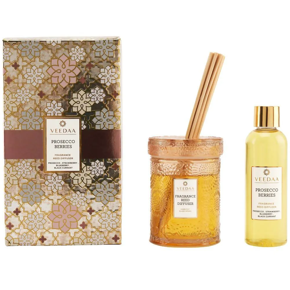 PROSECCO BERRIES REED DIFFUSER SET