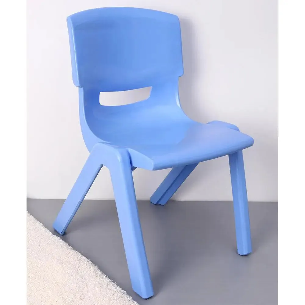 Quirky Blue Kids Plastic Chair with Sturdy Legs