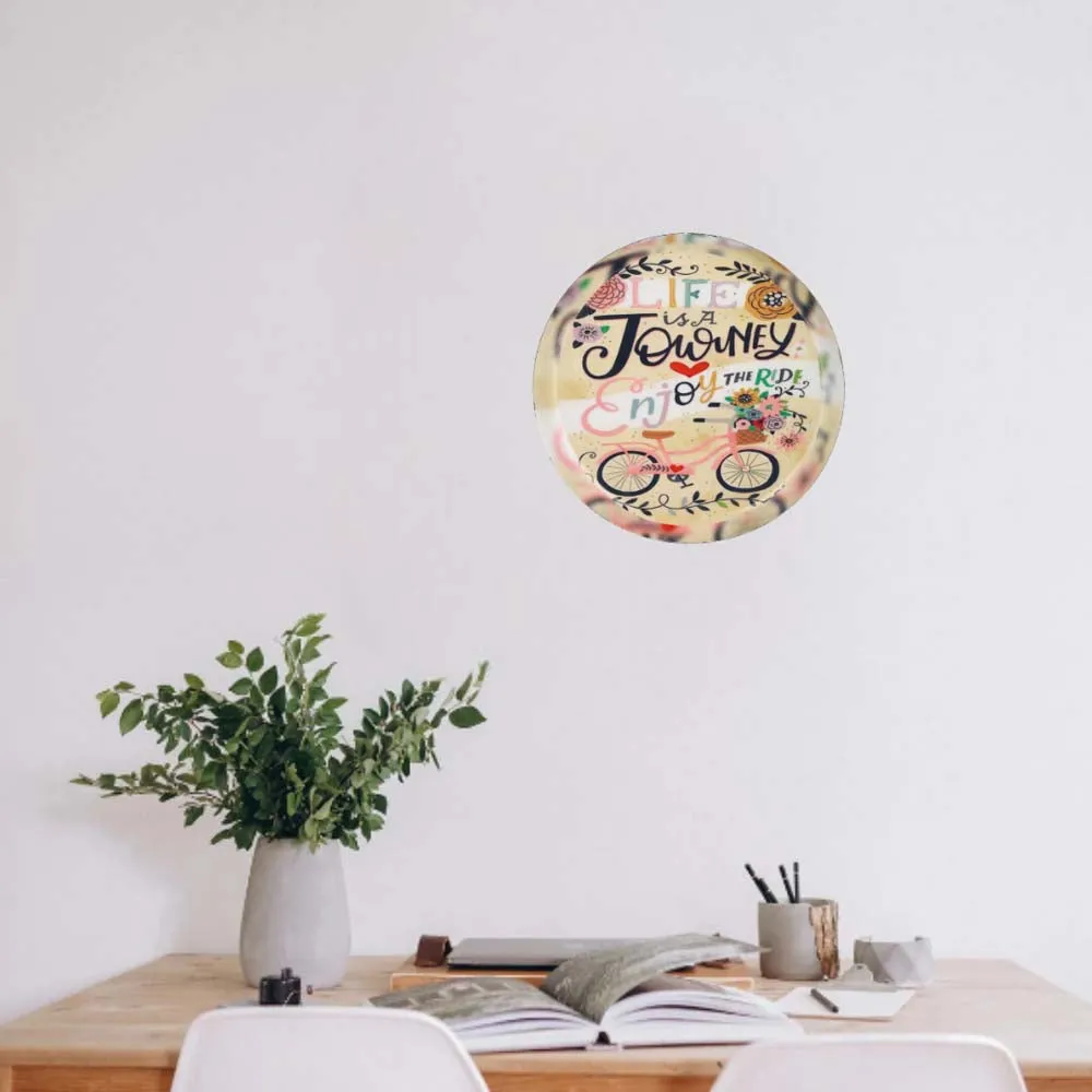 Quirky Vintage-inspired High-quality Decorative Metal Wall Plate (10 Inches)