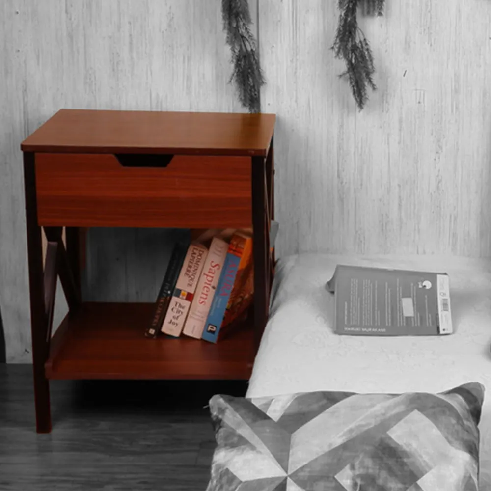 Raytrees Wooden Drawer Table