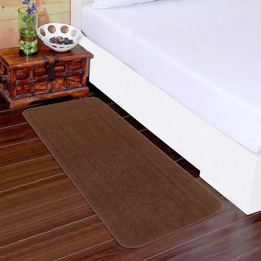 Rich Chocolate High Quality Microfiber Bedside Runner