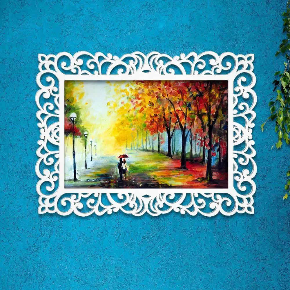 Romantic Canvas Print in Decorative Frame