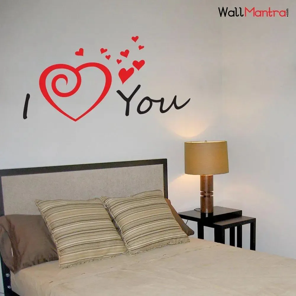 Romantic I Love You Wall Decal Wall Sticker For Couple