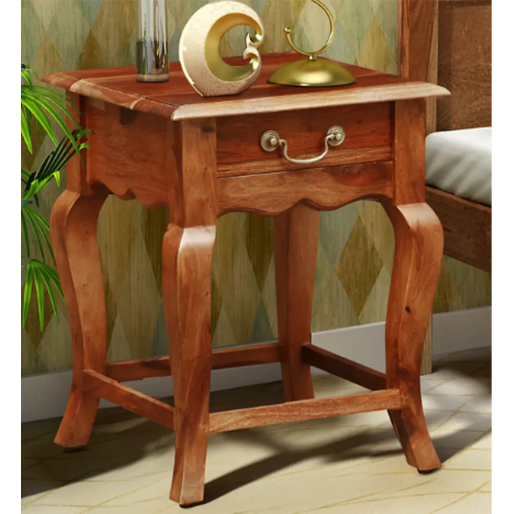 Royal Designer Sturdy Sheesham Wood Bedside Table