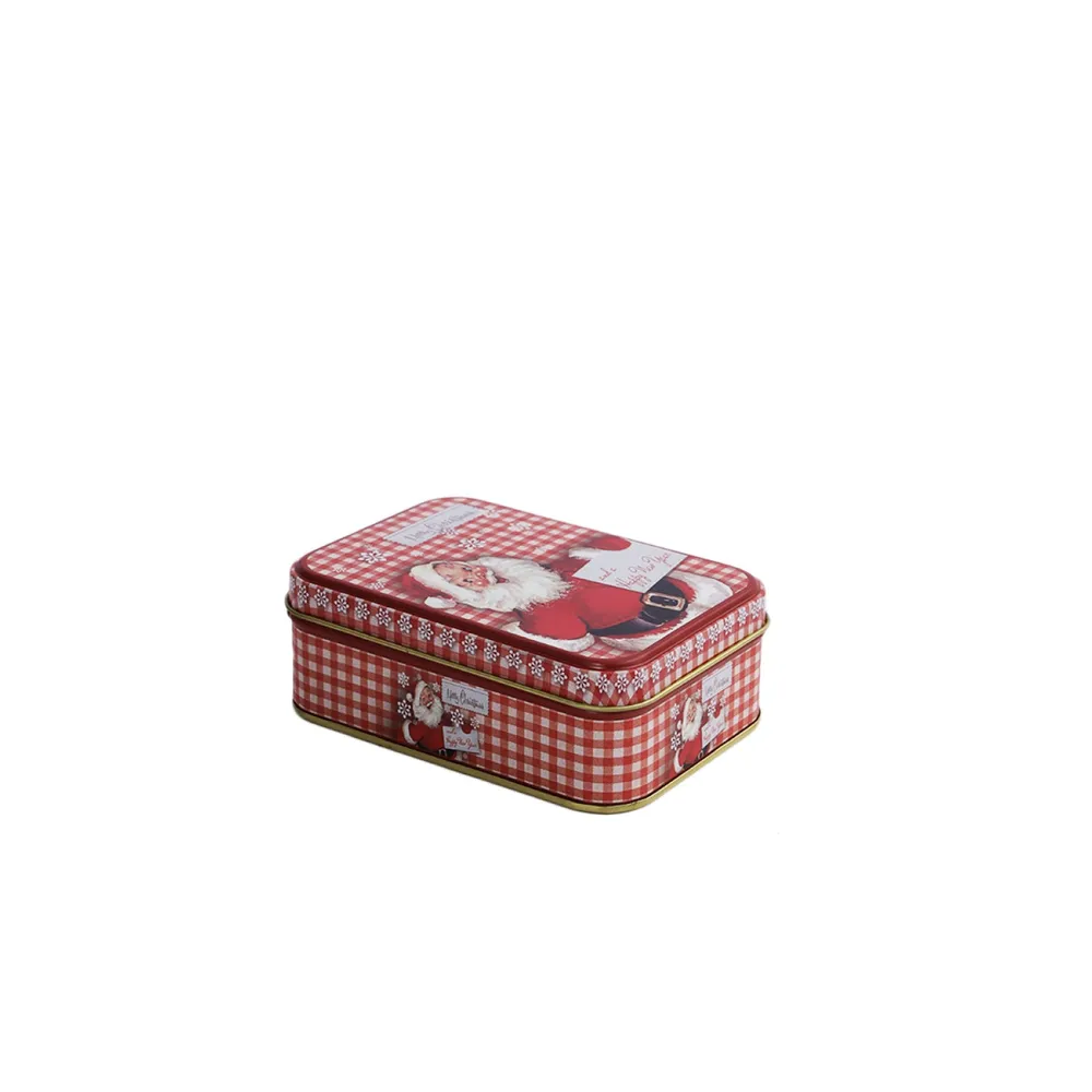 Santa Claus Bright Red Small Trinket Box