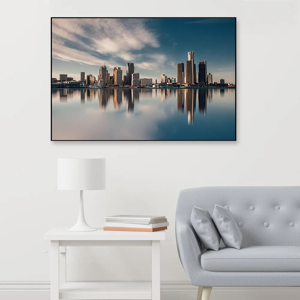 Serenity of the Skyscrapers Framed Wall Art