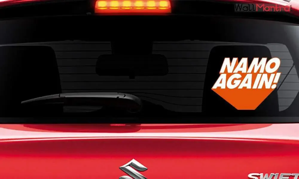 Set of 5 Namo Again Car Sticker/Self Adhesive Peel and Stick DIY Vinyl Car Graphics/Fits All Cars / 30 cm x 23 cm