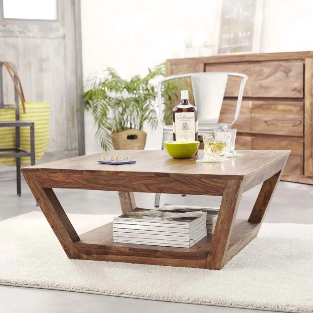 Sheesham Wood Contemporary Designer Center Table